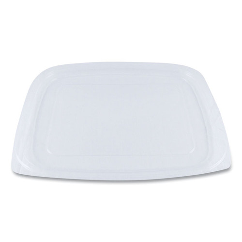 PLA Rectangular Deli Container Lids, 6.5 x 7.5 x 0.3, Clear, Plastic, 600/Carton [SKU: WORRDLCS24]