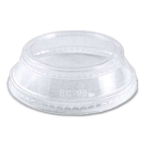 PLA Clear Cold Cup Lids, Dome Lid, Fits 2 oz Portion Cup and 9 oz to 24 oz Cups, 1,000/Carton [SKU: WORCPLCS12SH]
