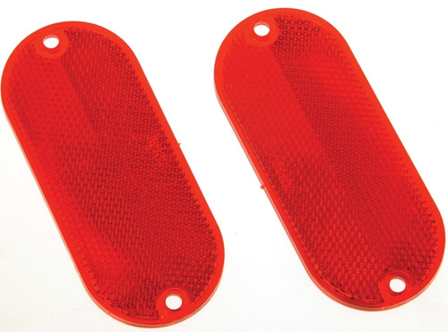 HY-KO CORB-7R Carded Reflector, 9.63 in L Post, Red Reflector [SKU: ORG8848699]