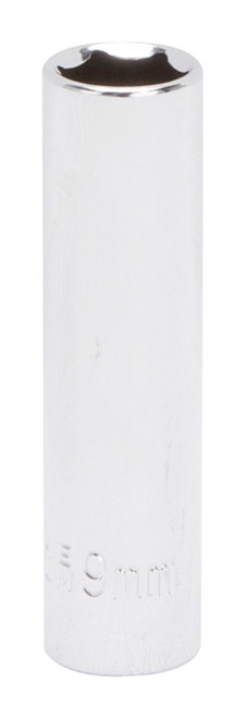 Vulcan MT6487807 Drive Socket, 9 mm Socket, 1/4 in Drive, 6-Point, Chrome Vanadium Steel, Chrome [SKU: ORG8346173]