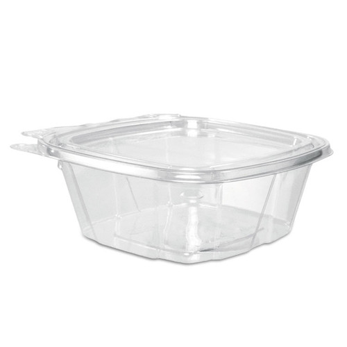 ClearPac SafeSeal Tamper-Resistant/Evident Containers, Flat Lid, 12 oz, 4.9 x 2 x 5.5, Clear, Plastic, 100/Bag, 2 Bags/Carton [SKU: DCCCH12DEF]