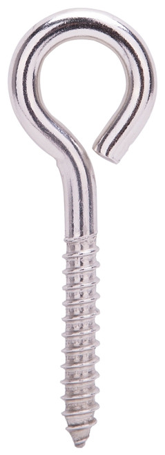 ProSource LR262 Lag Eye Bolt, 9 mm Thread, Screw Thread, 2 in L Thread, 1-3/8 in Dia Eye, 374 lb Working Load [SKU: ORG7361165]