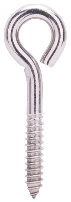 ProSource LR264 Lag Eye Bolt, 11 mm Thread, Screw Thread, 2 in L Thread, 1-7/16 in Dia Eye, 722 lb Working Load [SKU: ORG9345869]