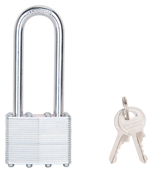 ProSource HD00022L Padlock, Long Shackle, 9/32 in Dia Shackle, 3 in H Shackle, M1 Keyway [SKU: ORG6006381]