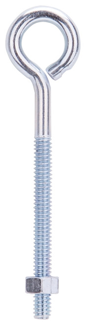 ProSource LR272 Eye Bolt, 6.4 mm Thread, Machine Thread, 2-3/8 in L Thread, 1 in Dia Eye, 146 lb Working Load, Steel [SKU: ORG5491709]