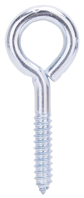 ProSource LR259 Lag Screw Eye, 14 mm Thread, Screw Thread, 2.25 in L Thread, 2 in Dia Eye, 467 lb Working Load, Steel [SKU: ORG4044004]