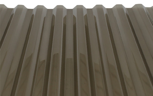 TUFTEX 141936 Roof Panel, 12 ft L, 26 in W, Octagonal Wave Profile, Polycarbonate Thermoplastic Polymer, Smoke [SKU: ORG7425838]