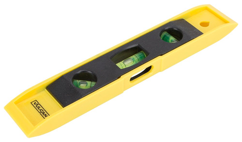 Vulcan JLO-063 Torpedo Level, 9 in L, 3-Vial, 1-Hang Hole, Magnetic, Plastic [SKU: ORG7210974]