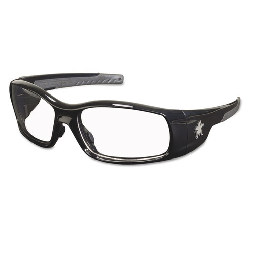 Swagger Safety Glasses, Black Frame, Clear Lens [SKU: CRWSR110]