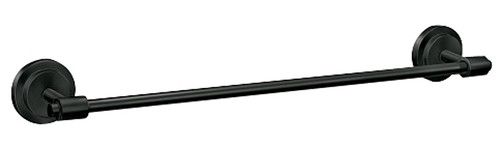 TOWEL BAR ISO SINGLE MATTE BLACK 24IN [SKU: ORG1778224]