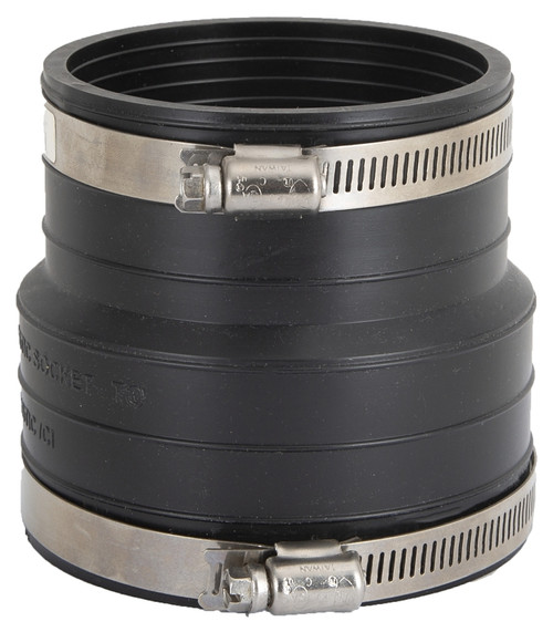 ProSource Coupling, 3 in, Socket to Pipe, PVC, Black [SKU: ORG5295613]