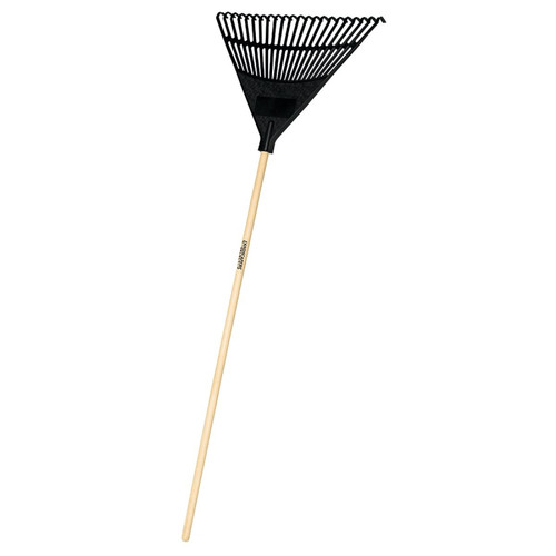 Landscapers Select 34591 EP22OR Lawn/Leaf Rake, Poly Tine, 22-Tine, Hardwood Handle, 48 in L Handle [SKU: ORG2153054]