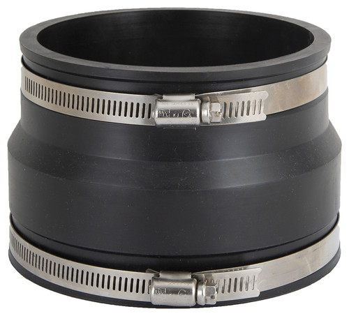 ProSource Coupling, 4 x 4 in, PVC, Black [SKU: ORG5345764]