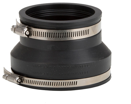 ProSource Coupling, 6 x 4 in, PVC, Black [SKU: ORG4570768]