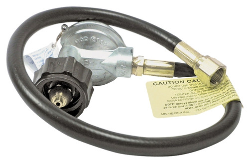 Mr. Heater F271161 Hose and Regulator Assembly, 3/8 in Connection, 22 in L Hose, Brass [SKU: ORG9483066]