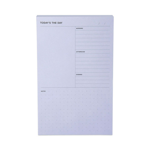 Adhesive Daily Planner Sticky-Note Pads, Daily Planner Format, 4.9" x 7.7", Blue, 100 Sheets/Pad [SKU: MMM58BLU]