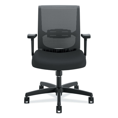 Convergence Mid-Back Task Chair, Swivel-Tilt, Supports Up to 275 lb, 15.75" to 20.13" Seat Height, Black [SKU: HONCMS1AACCF10]
