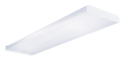 Metalux WS432 Wraparound Light, 128 W, 4-Lamp, T8 Bulb, Bi-Pin Lamp Base, Metal Fixture, White Fixture [SKU: ORG7738529]