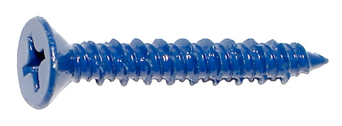 MIDWEST FASTENER 09280 Screw, 1/4 in Thread, 1-3/4 in L, Flat Head, Phillips Drive, Blue Ruspert, 100 PK [SKU: ORG4532354]