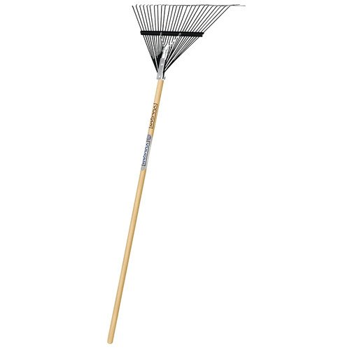 Vulcan 34561 Lawn/Leaf Rake, Steel Tine, 26 -Tine, Wood Handle, 54 in L Handle [SKU: ORG5594676]