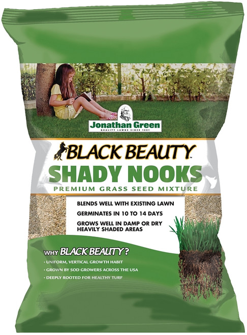 Jonathan Green Black Beauty Shady Nooks 11960 Grass Seed, 25 lb Bag [SKU: ORG7973753]