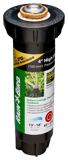 Rain Bird 12SA 12SAPROPR Mini Pop-Up Rotor Sprinkler, 1/2 in Connection, Female Thread, 4 in H Pop-Up, 13 to 18 ft [SKU: ORG4478863]