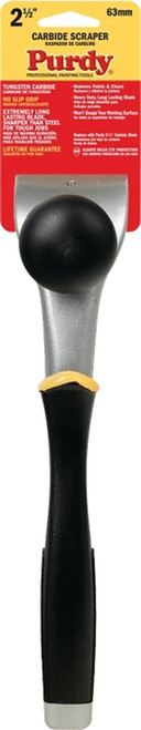 Purdy 144900230 Wall Scraper, 2-1/2 in W Blade, Tungsten Carbide Blade, Soft-Grip Handle [SKU: ORG0614917]