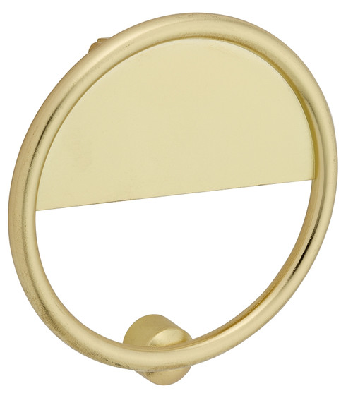 National Hardware Cooper N336-702 Door Knocker, Zinc, Brushed Gold, 7/32 in Mounting Hole [SKU: ORG7453640]