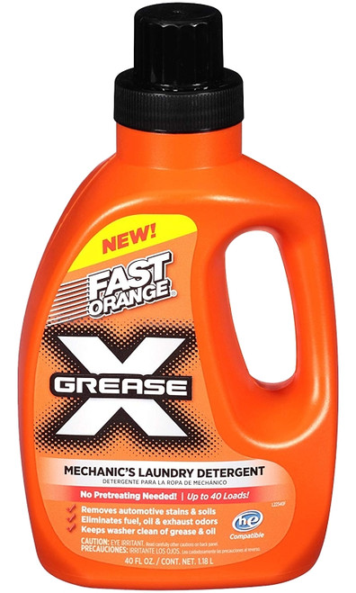 FAST ORANGE 22340 Mechanics Laundry Detergent, 40 fl-oz Bottle, Liquid, Citrus [SKU: ORG7295751]