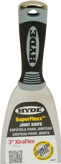 HYDE SuperFlexx 06357 Putty Knife, 3 in W Blade, Stainless Steel Blade [SKU: ORG7185218]