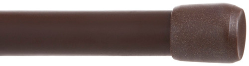 Kenney KN620 Spring Tension Rod, 5/8 in Dia, 28 to 48 in L, Metal, Chocolate [SKU: ORG1007871]