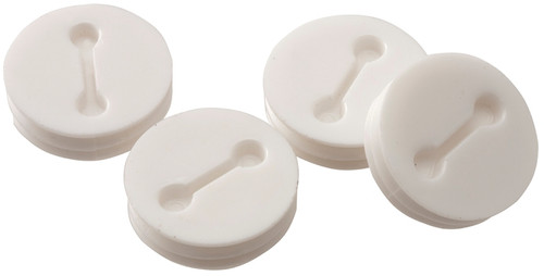 HUBBELL 5269-6 Closure Plug, 13/16 in Dia, 5/16 in L, 13/16 in W, Metal, White [SKU: ORG3151362]