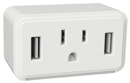 AmerTac Cube Series NL-CUBE-W Outlet Night Light, 120 V, 1875 W, LED Lamp, Warm White Light, 1 Lumens, 3000 K Color Temp [SKU: ORG7231426]