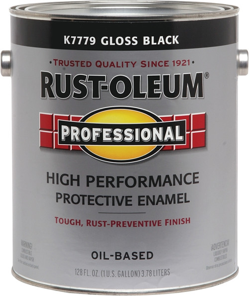 RUST-OLEUM PROFESSIONAL K7779402 Protective Enamel, Gloss, Black, 1 gal Can [SKU: ORG4571543]