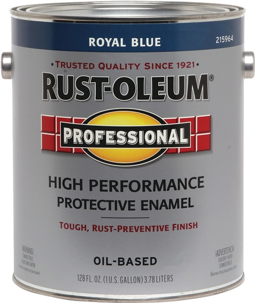 RUST-OLEUM PROFESSIONAL 215964 Protective Enamel, Gloss, Royal Blue, 1 gal Can [SKU: ORG7666738]
