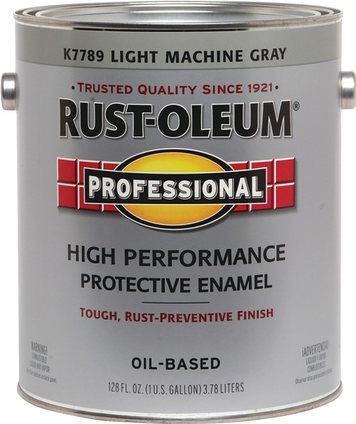 RUST-OLEUM PROFESSIONAL K7789402 Protective Enamel, Gloss, Light Machine Gray, 1 gal Can [SKU: ORG8869836]