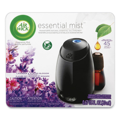 Essential Mist Starter Kit, Lavender and Almond Blossom, 0.67 oz Bottle, 4/Carton [SKU: RAC98576]