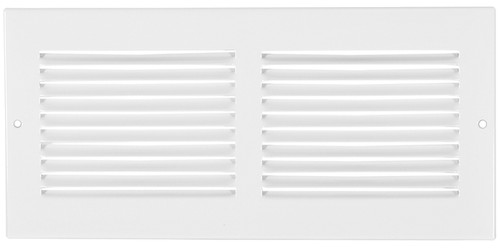 Imperial RG0513 Sidewall Grille, 25-1/4 in L, 7-1/4 in W, Steel, White [SKU: ORG5386016]