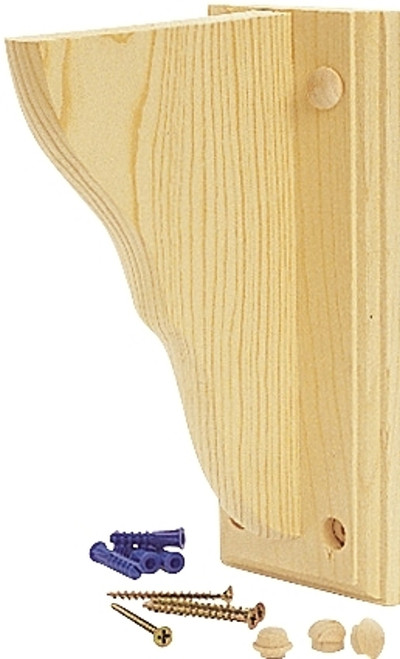 Waddell 1350 Shelf Bracket, Pine, Natural [SKU: ORG6733752]