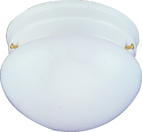 Boston Harbor Single Light Round Ceiling Fixture, 120 V, 60 W, 1-Lamp, A19 or CFL Lamp, White Fixture [SKU: ORG6279301]