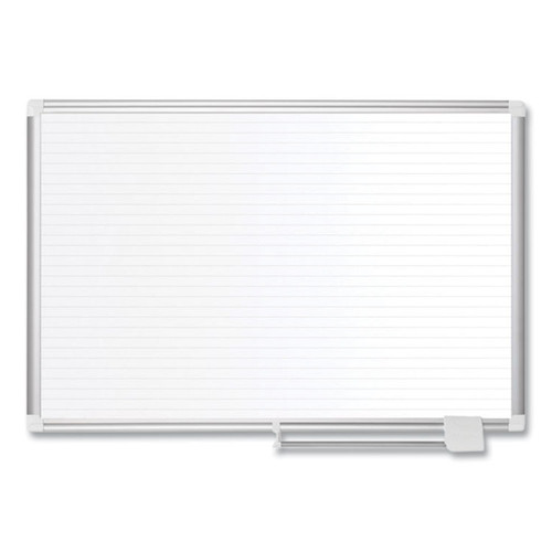 Ruled Planning Board, 48 x 36, White/Silver [SKU: BVCMA0594830]