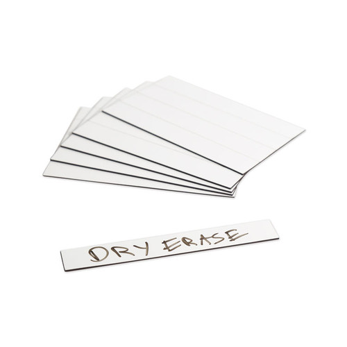 Dry Erase Magnetic Tape Strips, 6" x 0.88", White, 25/Pack [SKU: UBRFM2518]