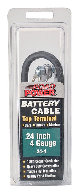 CCI Maximum Energy 24-4 Battery Cable, 4 AWG Wire, Black Sheath [SKU: ORG6915748]