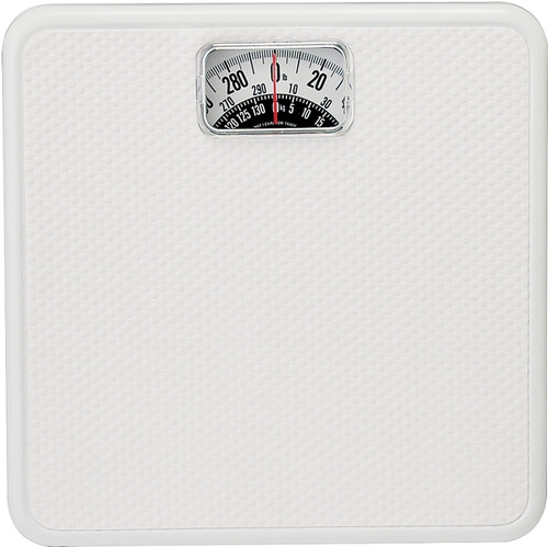 Taylor 20005014T Bathroom Scale, 300 lb Capacity, Analog Display, White, 10-3/4 in OAW, 10.3 in OAD, 1.8 in OAH [SKU: ORG8771503]