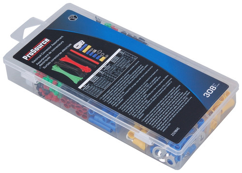 ProSource 60208 Electrical Connector Assortment, Red, Yellow, Blue, Green & Black, Tin Plated [SKU: ORG2329845]