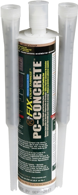 PROTECTIVE COATING PC-Concrete 72561 Epoxy Adhesive, White, Paste, 250 mL Cartridge [SKU: ORG5871108]