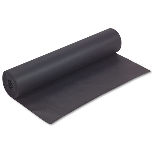 Rainbow Duo-Finish Colored Kraft Paper, 35 lb Wrapping Weight, 36" x 1,000 ft, Black [SKU: PAC63300]