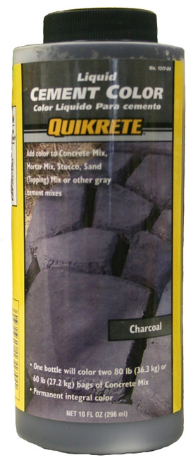 Quikrete 131700 Cement Colorant, Charcoal, Liquid, 10 oz Bottle [SKU: ORG6211106]