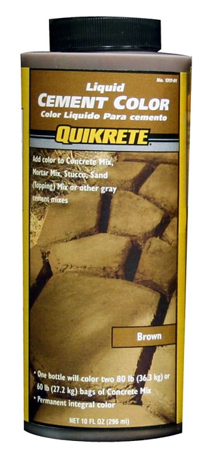 Quikrete 131701 Cement Colorant, Brown, Liquid, 10 oz Bottle [SKU: ORG6211155]