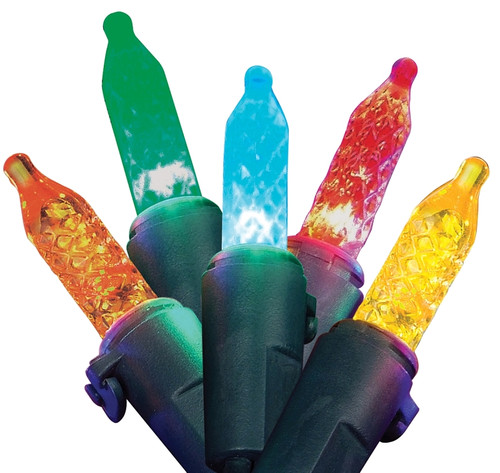 Hometown Holidays W11N0410 Mini LED Lights, Mini/Christmas, 120 V, 2.4 W, 35-Lamp, LED Lamp, Multi-Color Lamp, 12 ft L [SKU: ORG4800157]